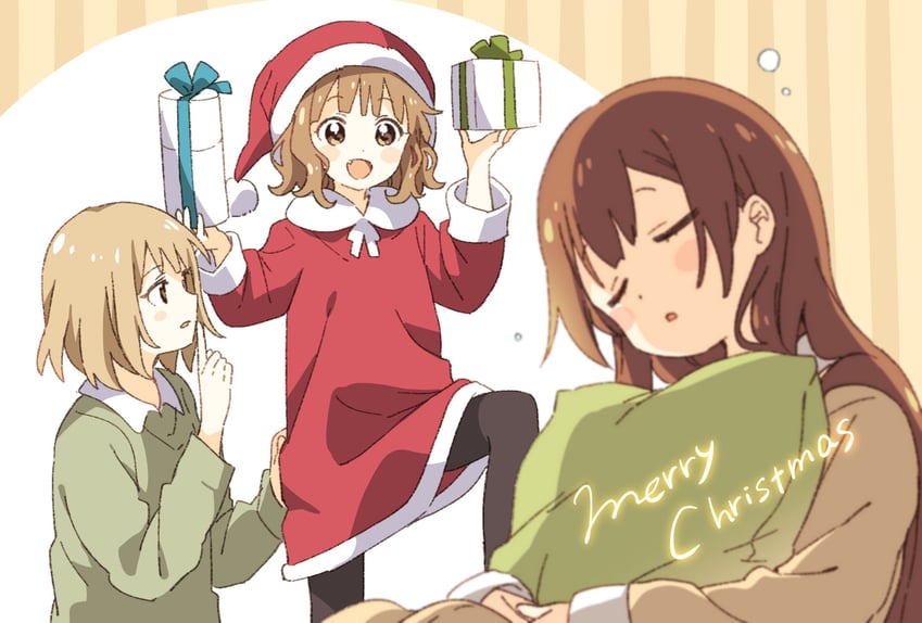oomuro sakurako, oomuro hanako, and oomuro nadeshiko (yuruyuri and 1 more) drawn by namori