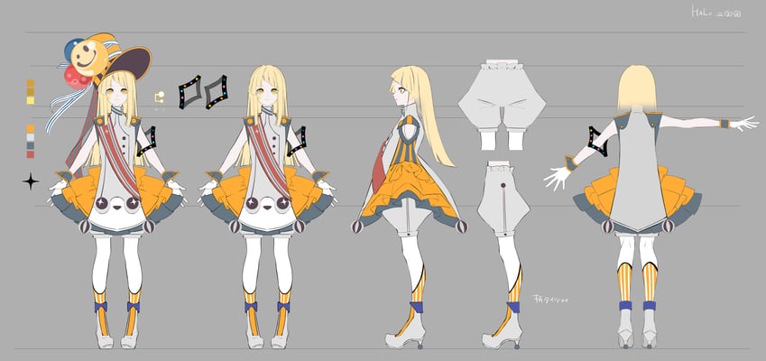 tsurumaki kokoro and halo (bang dream! and 2 more)