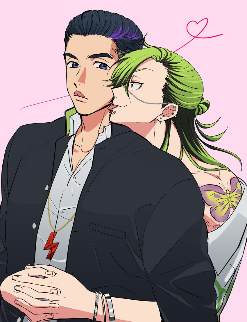 jin marito and outa tahide (bucchigiri?!) drawn by lbar_f