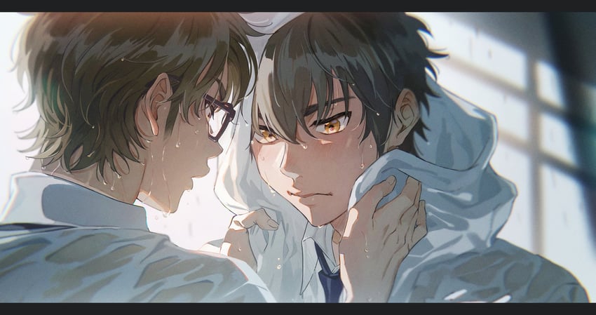 miyuki kazuya and sawamura eijun (ace of diamond) drawn by sato_(sato_1_11)