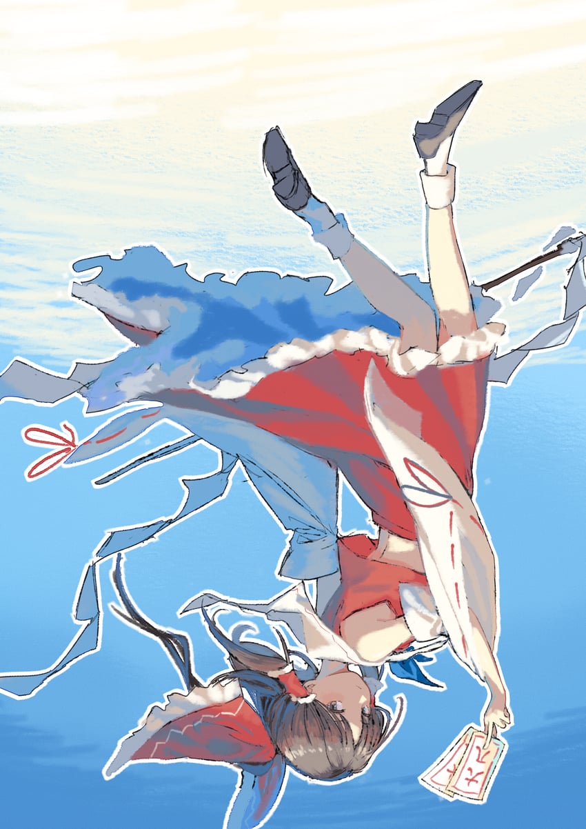 hakurei reimu (touhou and 1 more) drawn by tuck_(tuck23978434)