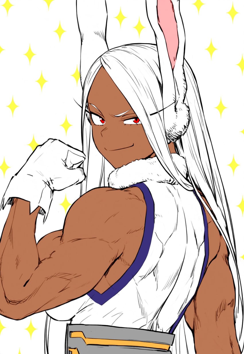 mirko (boku no hero academia) drawn by mirkosimps and parallaxfused