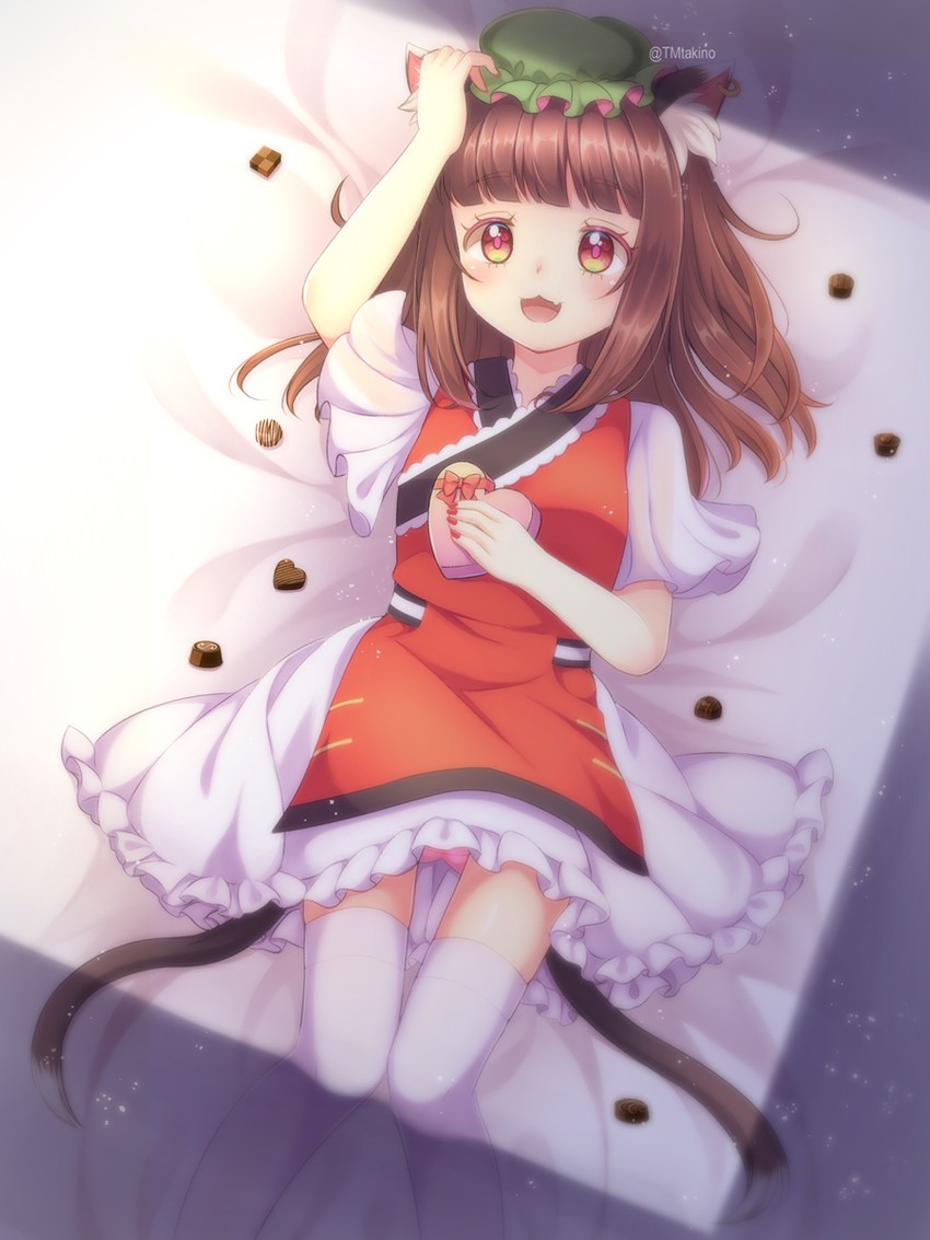 chen (touhou and 1 more) drawn by tomo_takino