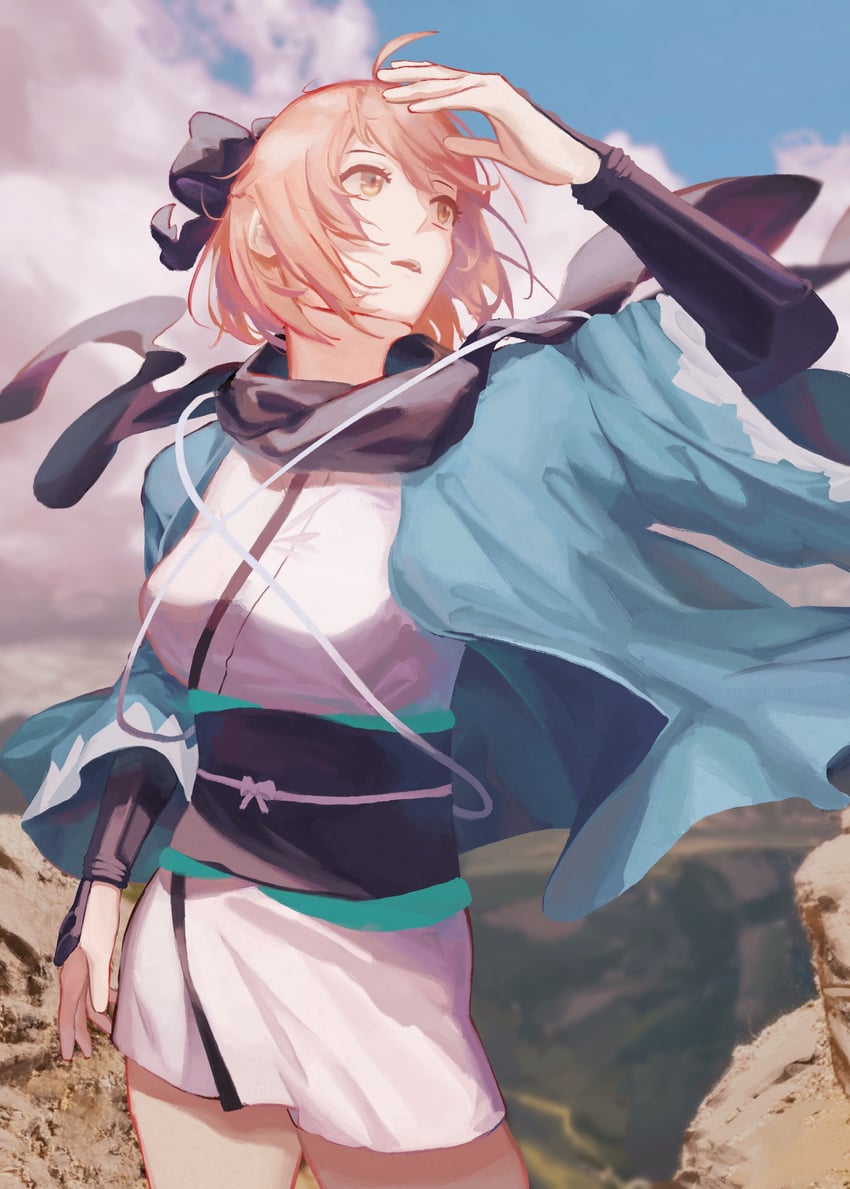 okita souji (fate and 1 more) drawn by yun_(huapeiyun)
