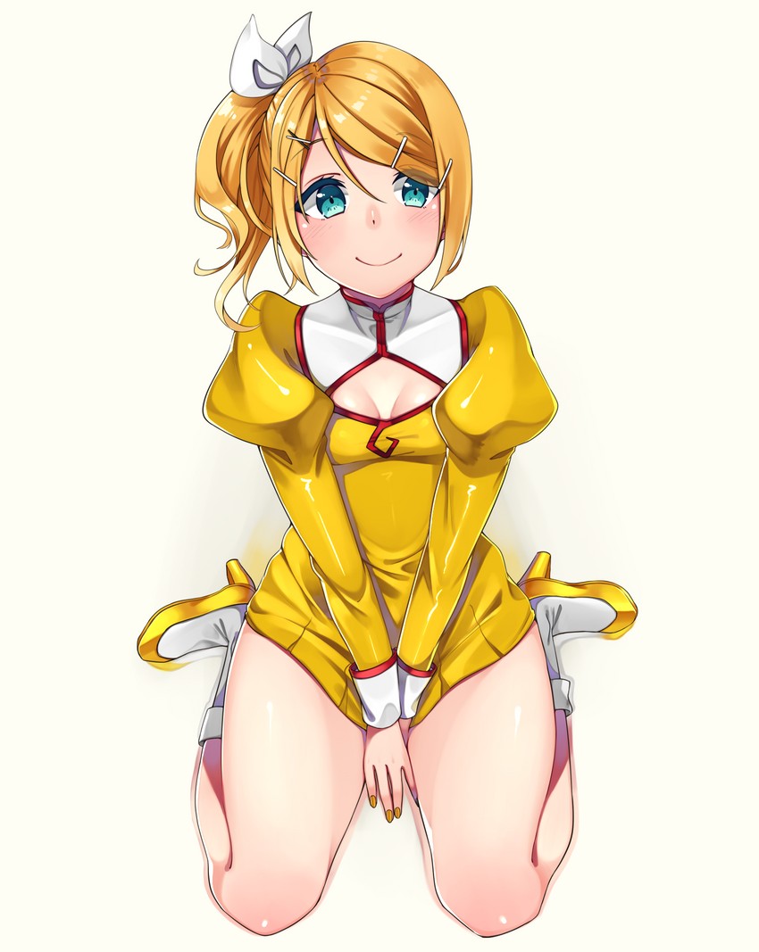 kagamine rin and golden delmo (vocaloid and 2 more) drawn by inu8neko