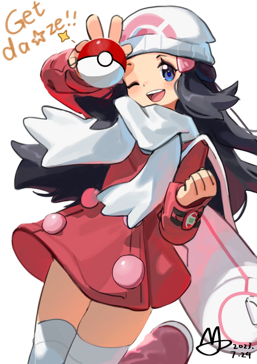 dawn (pokemon and 2 more) drawn by lanter_qwq