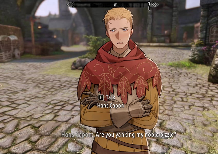 hans capon (the elder scrolls and 3 more) drawn by tworain_w