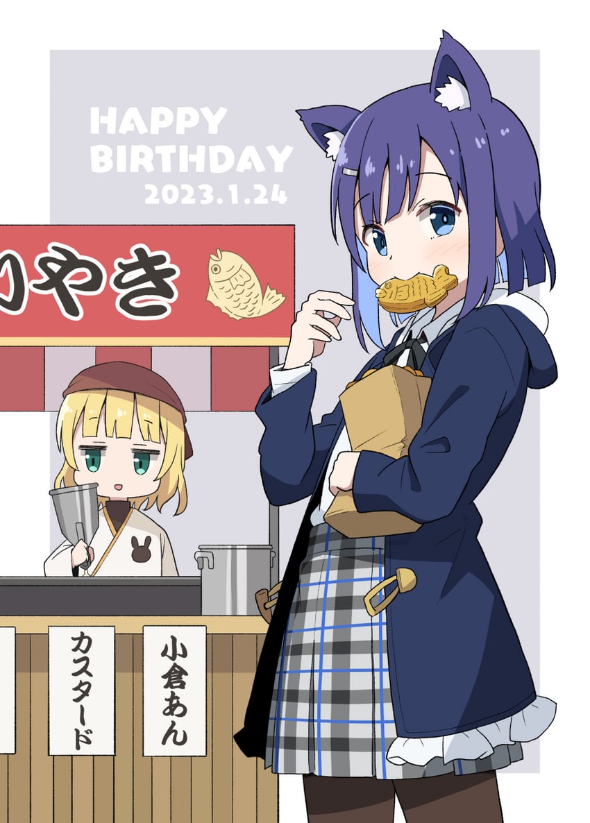 kirima syaro and fuiba fuyu (gochuumon wa usagi desu ka?) drawn by mohei