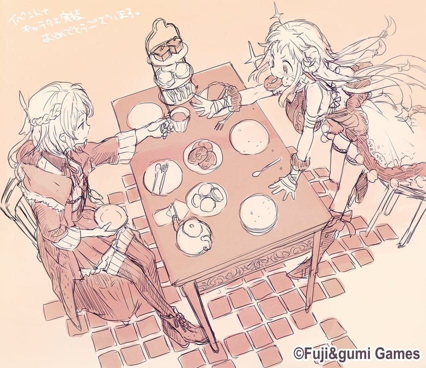 lofia and milis (ta ga tame no alchemist) drawn by watarubou