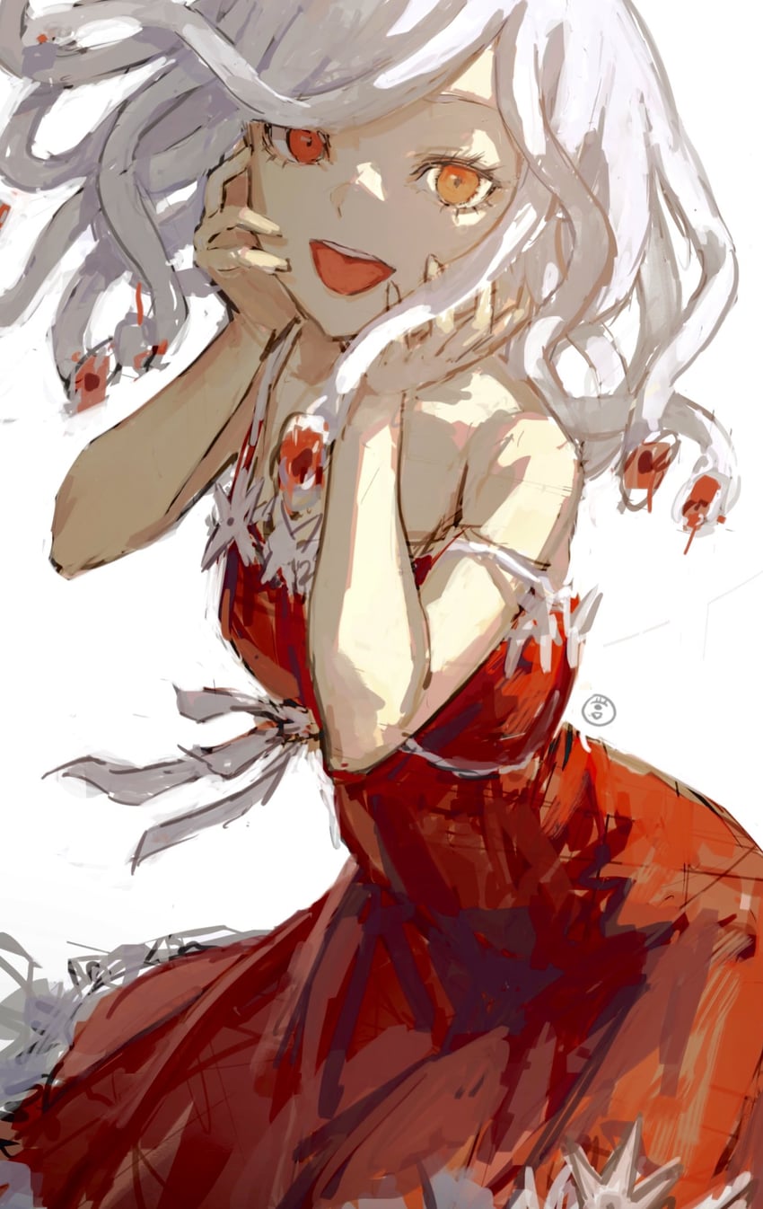sengoku nadeko and god nadeko (monogatari and 1 more) drawn by taki_(a313131333)