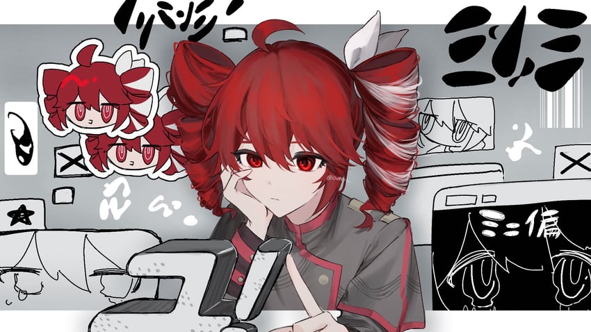 kasane teto (utau and 2 more) drawn by kkikr0