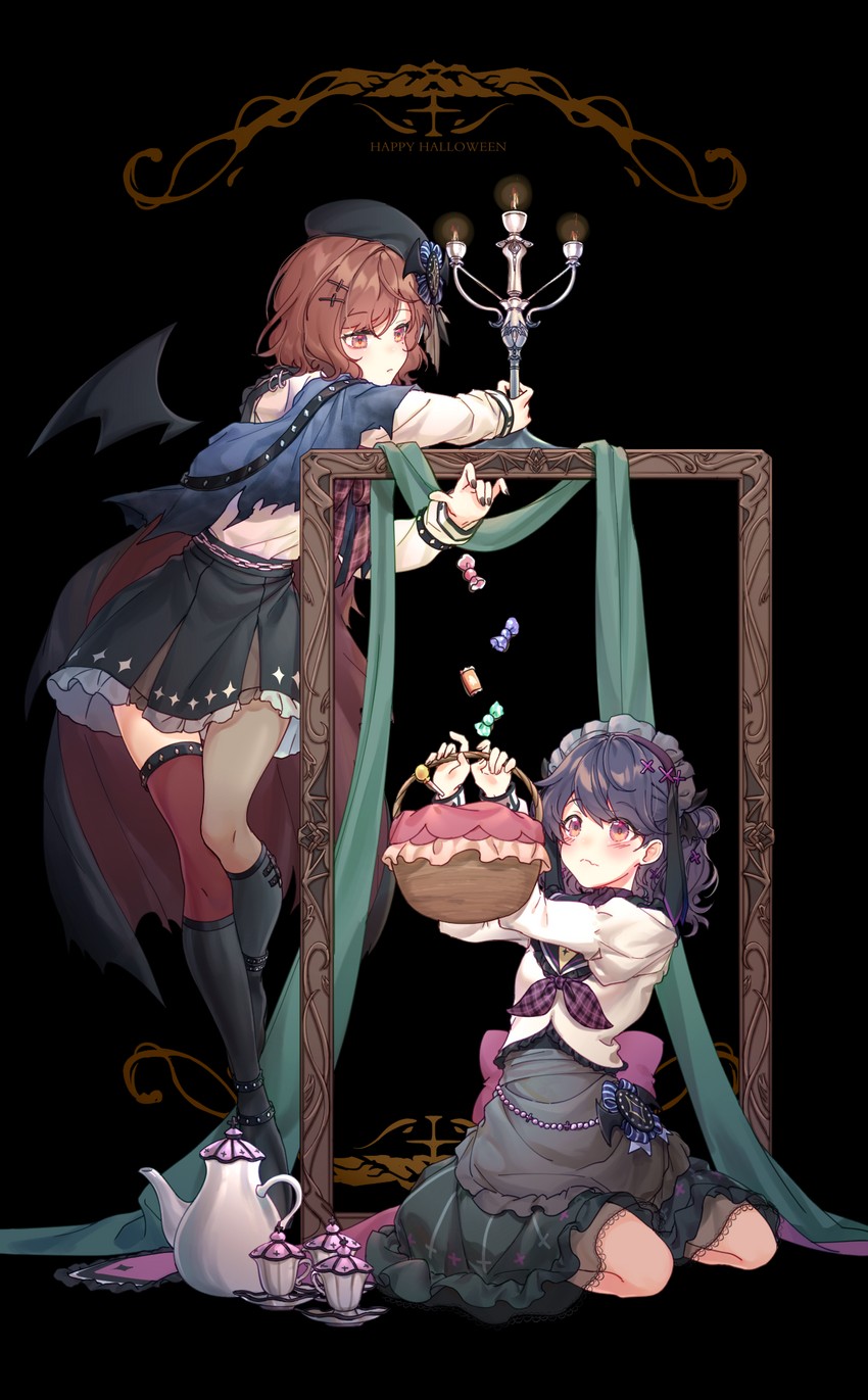 higuchi madoka and fukumaru koito (idolmaster and 1 more) drawn by rain_(regen)