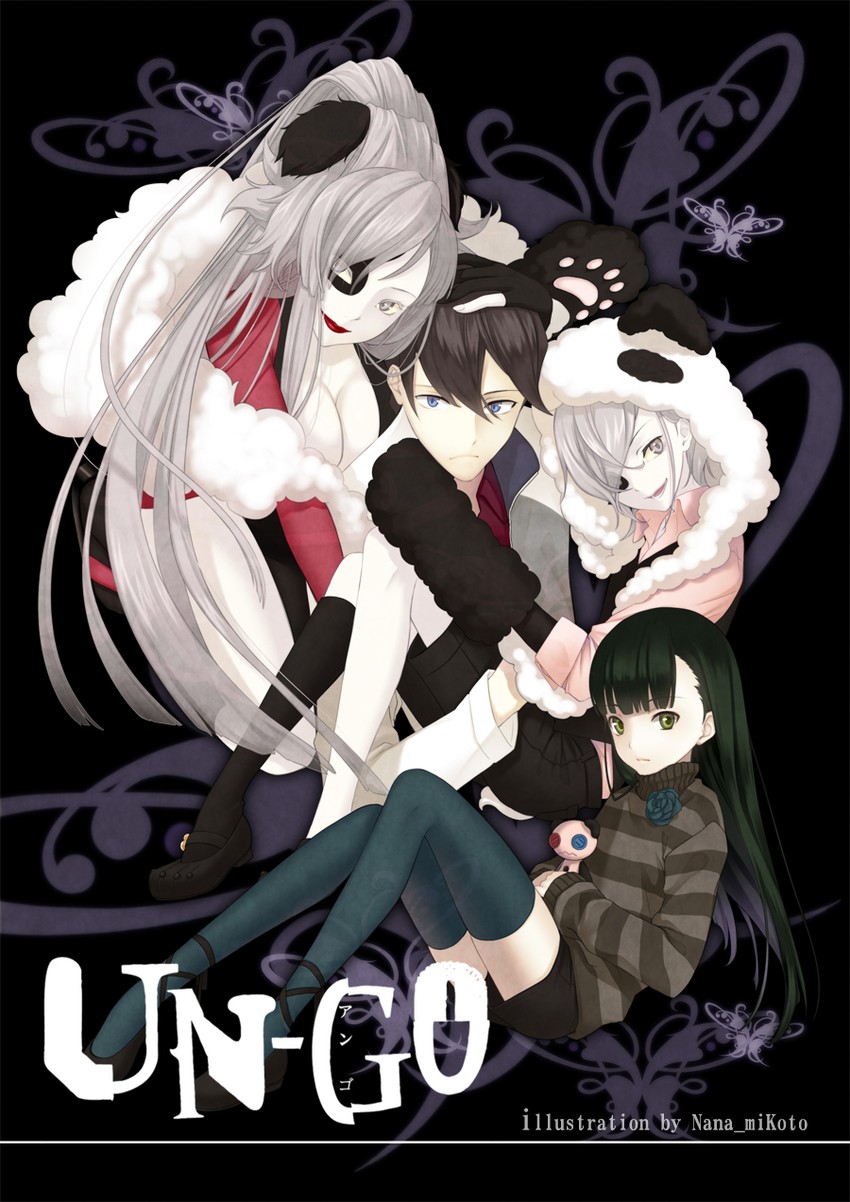 sasa kazamori, inga, and yuuki shinjuurou (un-go) drawn by nana_mikoto