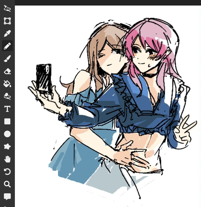 chihaya anon, nagasaki soyo, and glycine bleumer (bang dream! and 1 more) drawn by e-fa-dorn