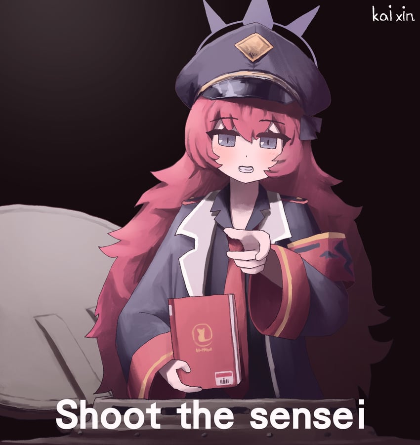 iroha (blue archive and 1 more) drawn by kai_xin