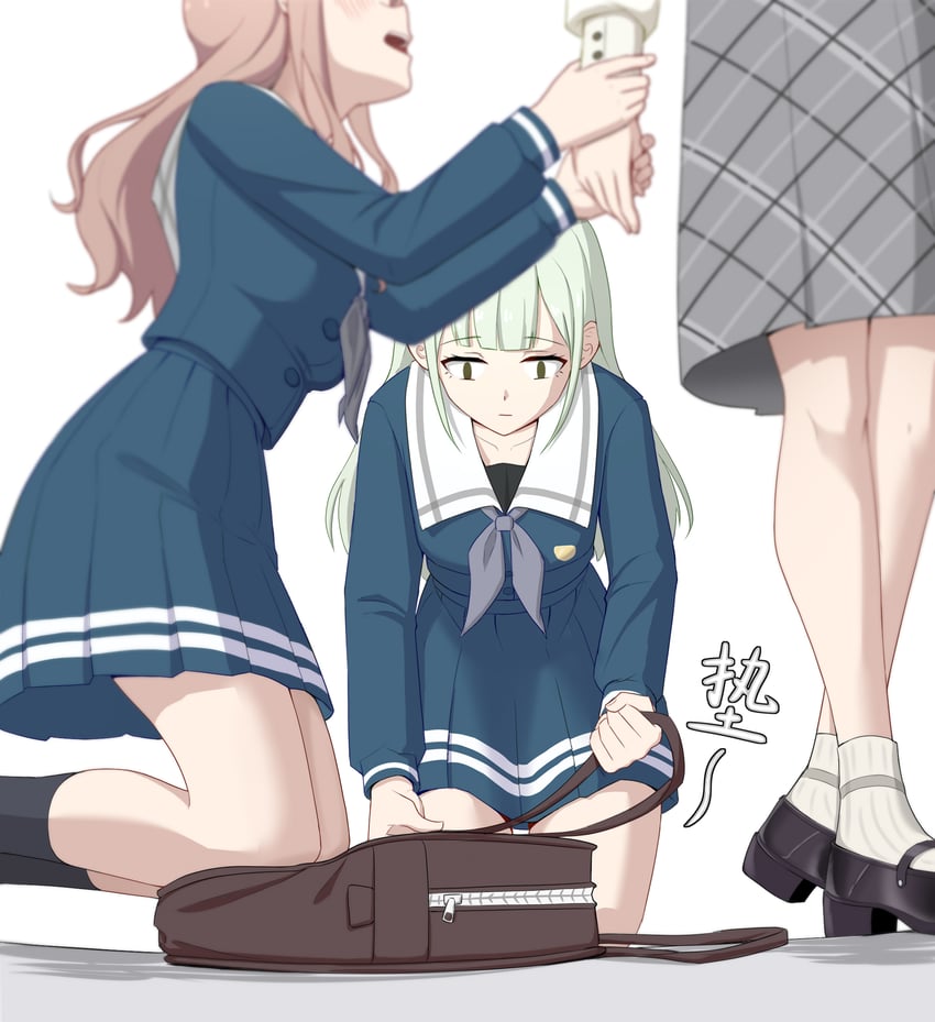 togawa sakiko, nagasaki soyo, and wakaba mutsumi (bang dream! and 1 more) drawn by anglediana