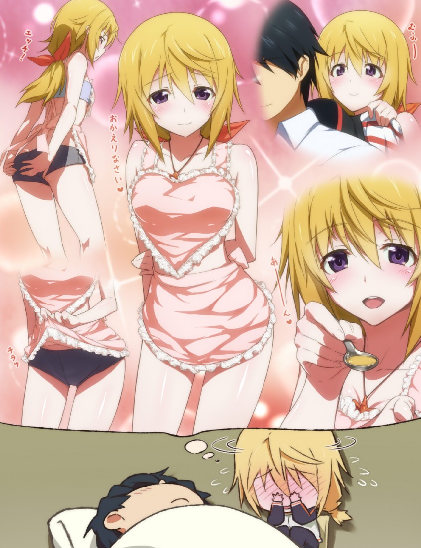 charlotte dunois and orimura ichika (infinite stratos) drawn by kanna_asuke