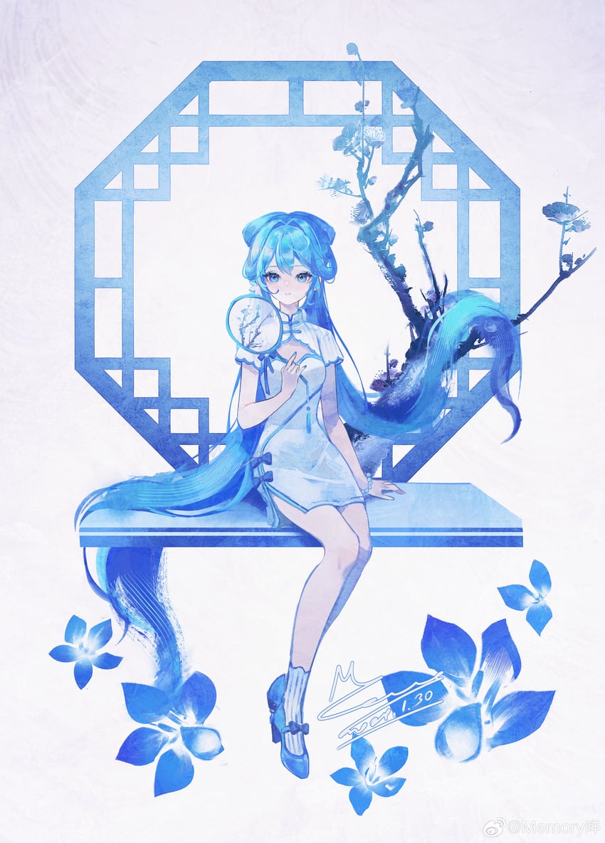 hatsune miku and shaohua hatsune miku (vocaloid) drawn by memory_mie