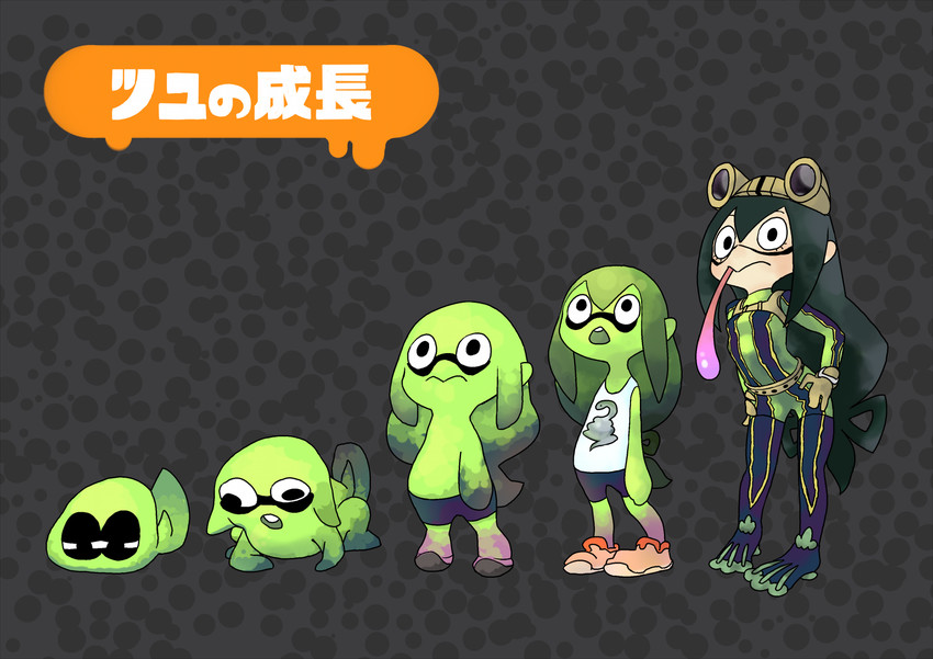 asui tsuyu (boku no hero academia and 2 more) drawn by o_den