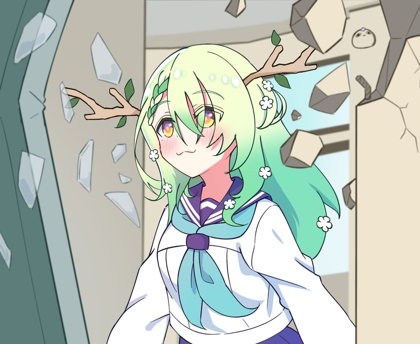 ceres fauna and pebble (hololive and 2 more) drawn by shutowl