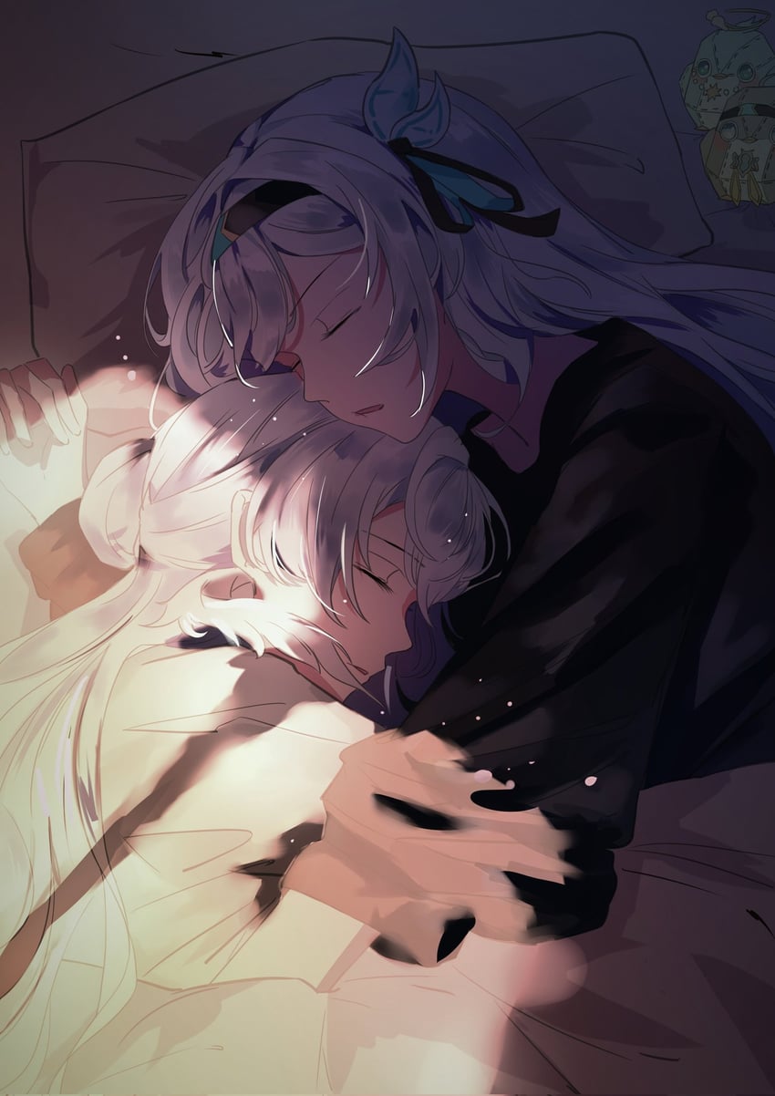 robin and firefly (honkai and 1 more) drawn by qingsi