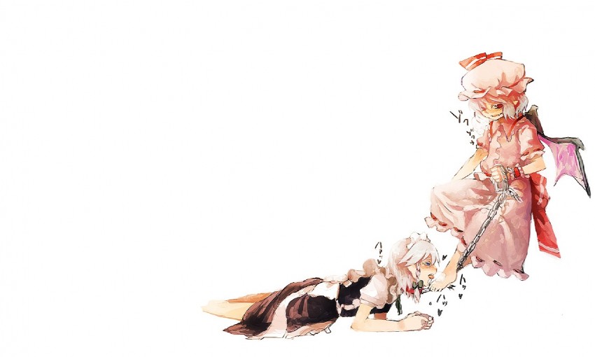 remilia scarlet and izayoi sakuya (touhou) drawn by takishima_asaka