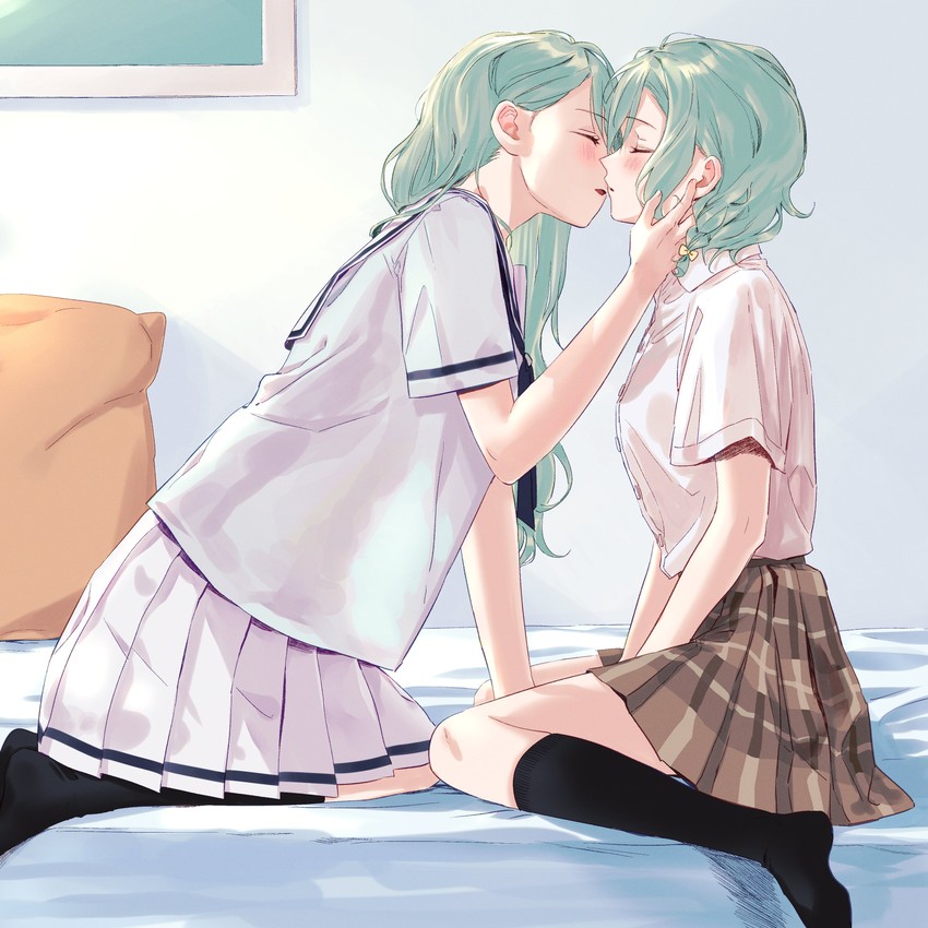 hikawa sayo and hikawa hina (bang dream!) drawn by zihacheol