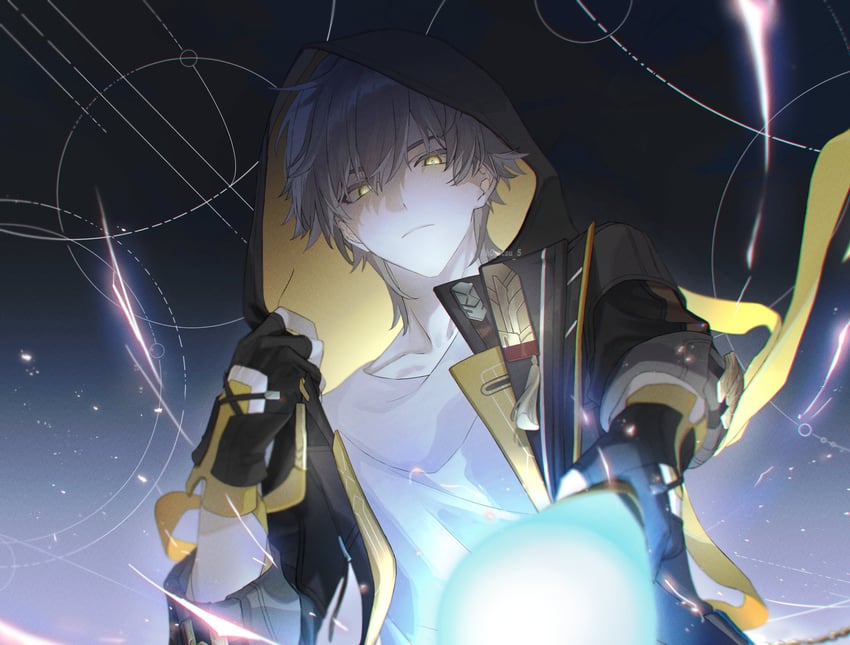 trailblazer and caelus (honkai and 1 more) drawn by k0getsu_5
