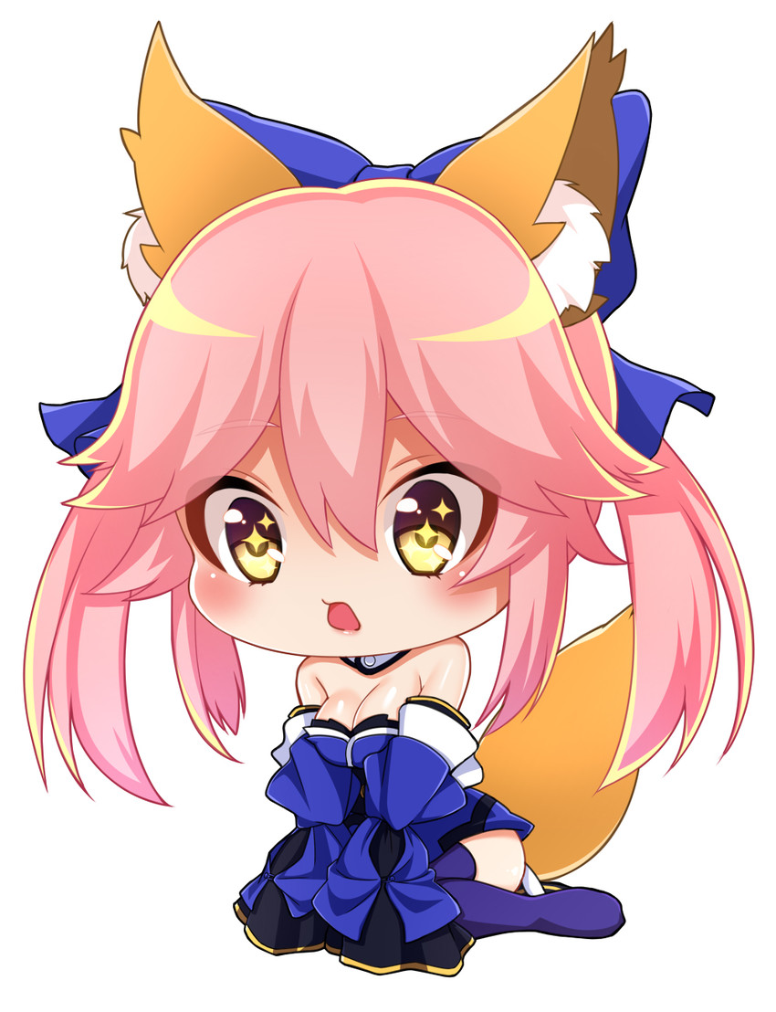 tamamo and tamamo no mae (fate and 1 more) drawn by kashima_mashino