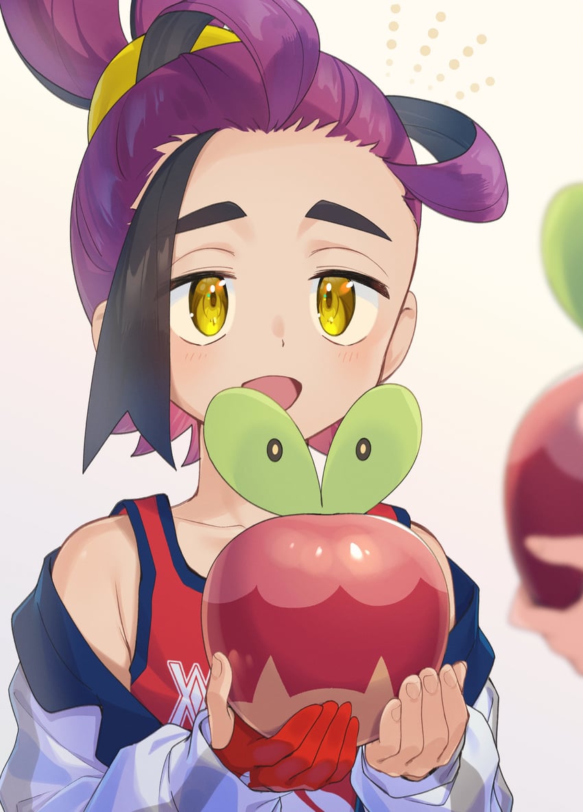 kieran and applin (pokemon and 1 more) drawn by yupiteru