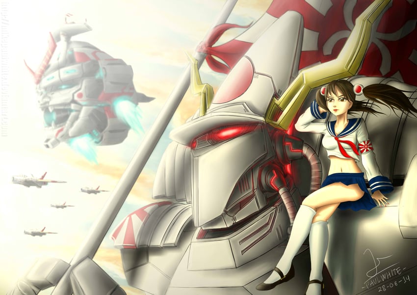 yuriko omega and king oni (command & conquer and 2 more) drawn by mikepaulwhite