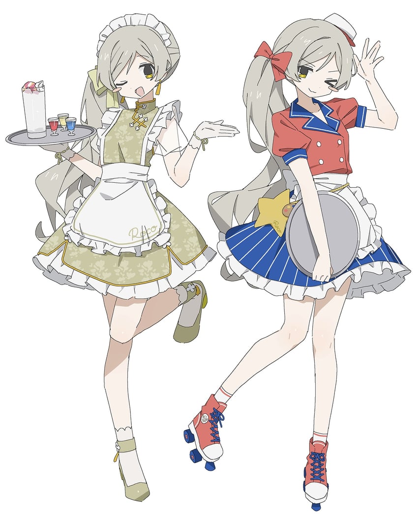 handa roco (idolmaster and 2 more) drawn by 01sh110sush1