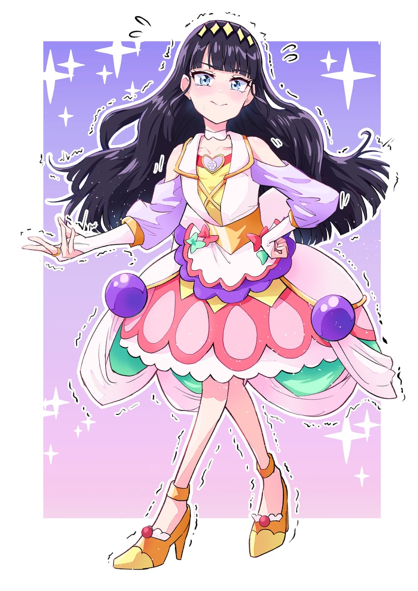 kasai amane and cure finale (precure and 1 more) drawn by keijirou_(mukunozaltusou)