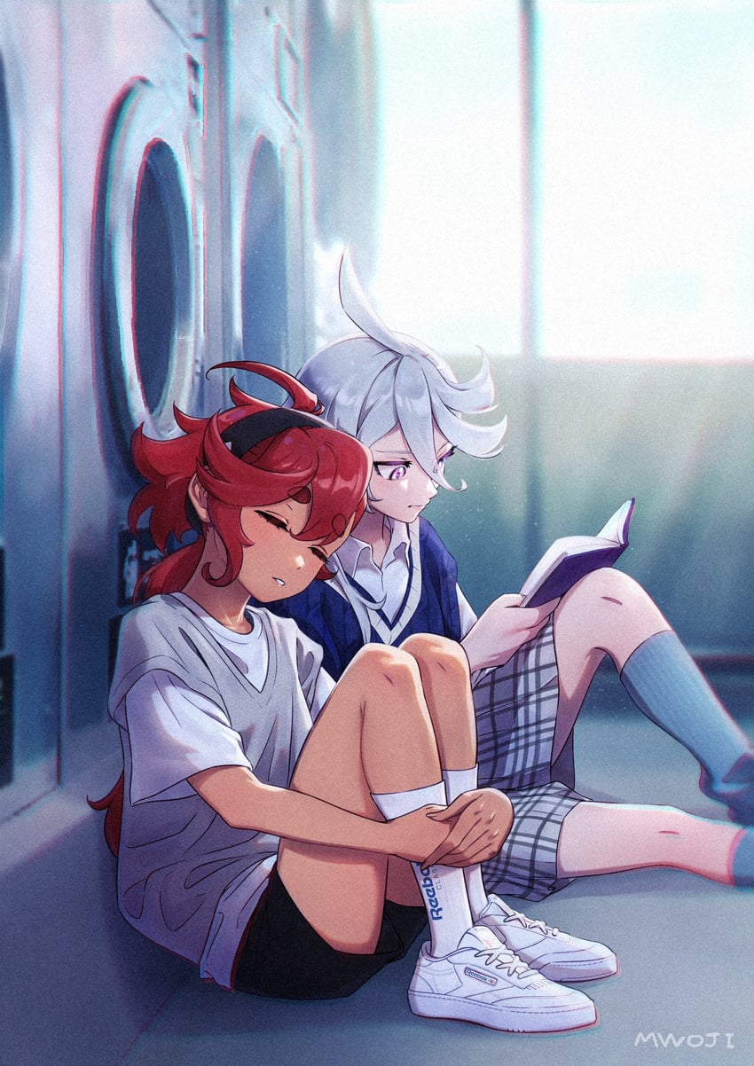 suletta mercury and miorine rembran (gundam and 1 more) drawn by mwoji