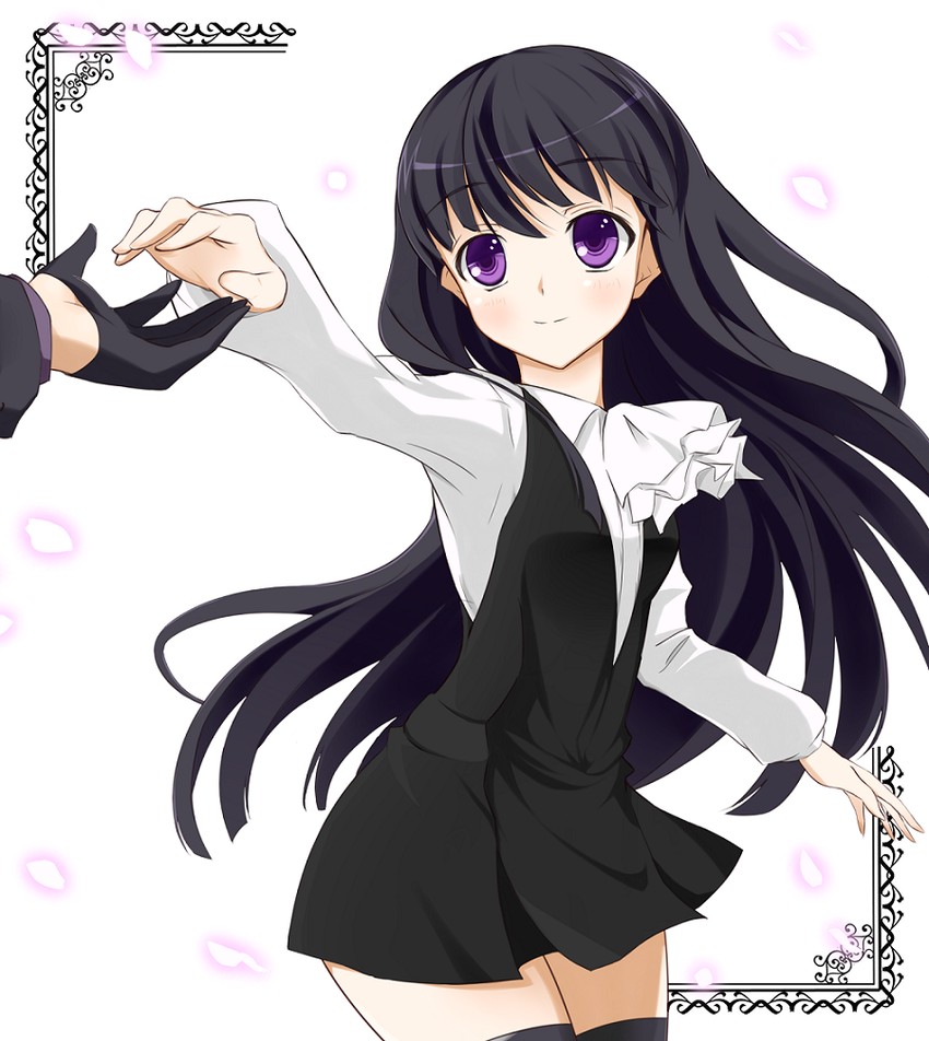 shirakiin ririchiyo and miketsukami soushi (inu x boku ss) drawn by takehana_note