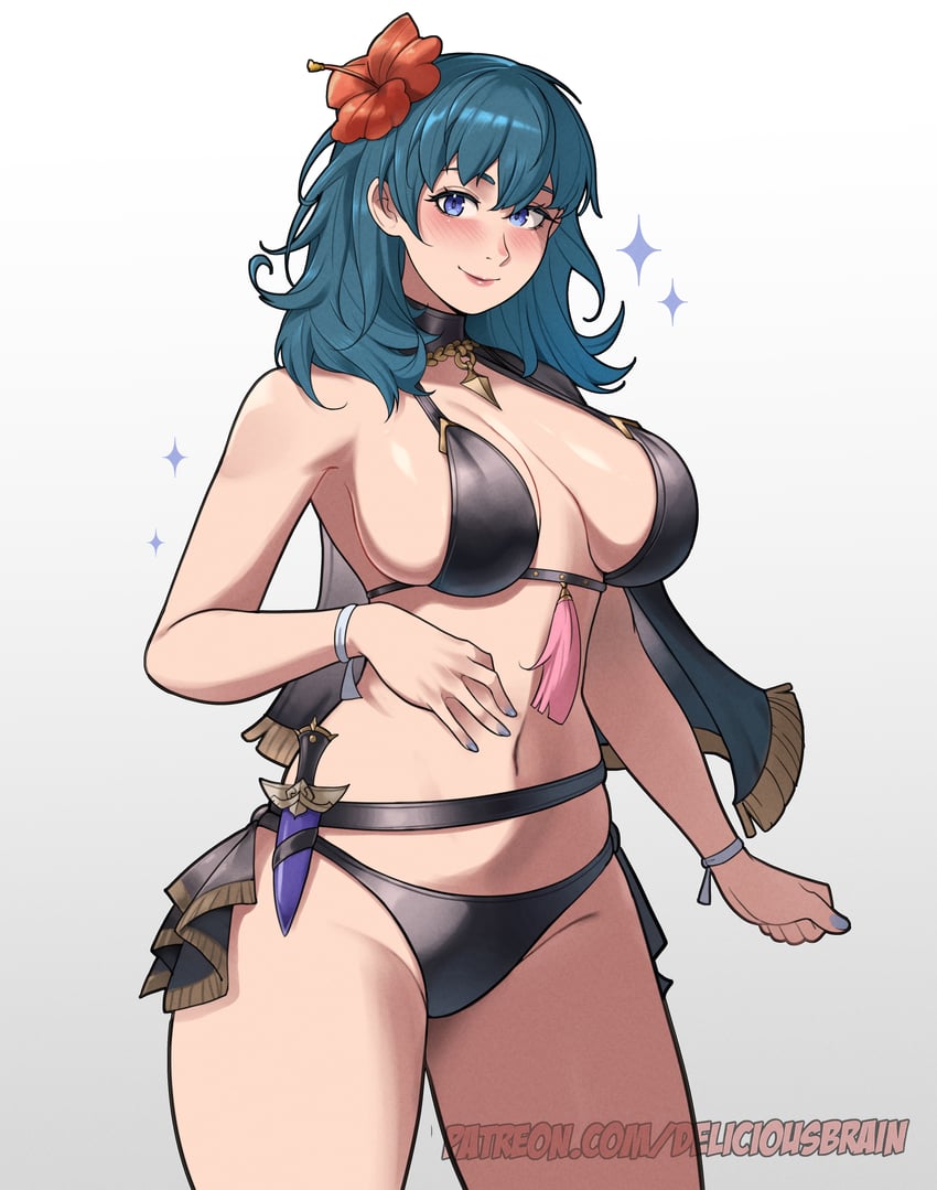 female byleth (fire emblem and 2 more) drawn by deliciousbrain