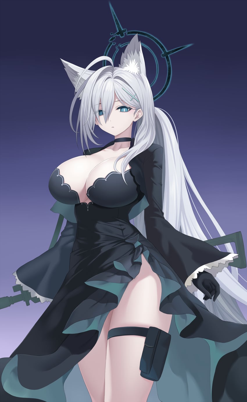shiroko and shiroko terror (blue archive) drawn by asamura_hiori