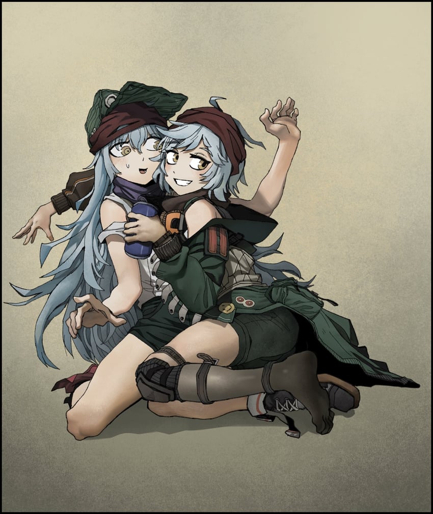 g11 and mechty (girls' frontline and 1 more) drawn by chickenapple33