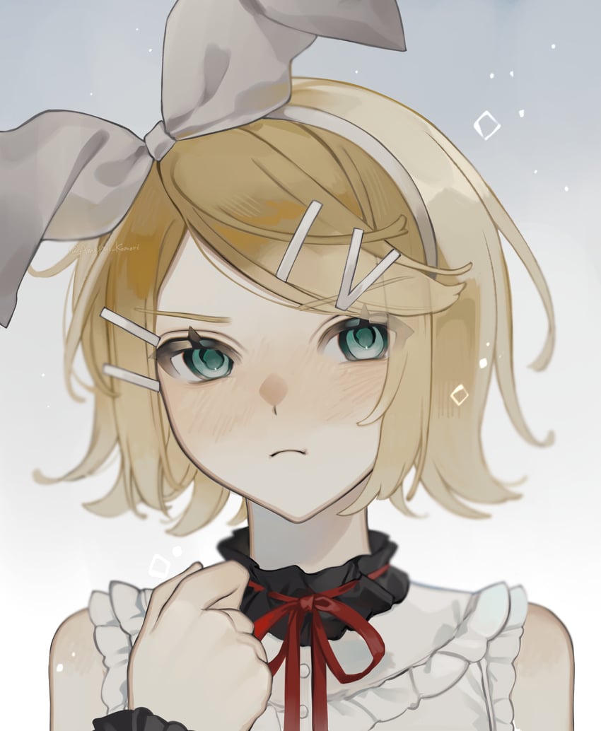 kagamine rin and 25-ji rin (vocaloid and 1 more) drawn by ameyui_komori