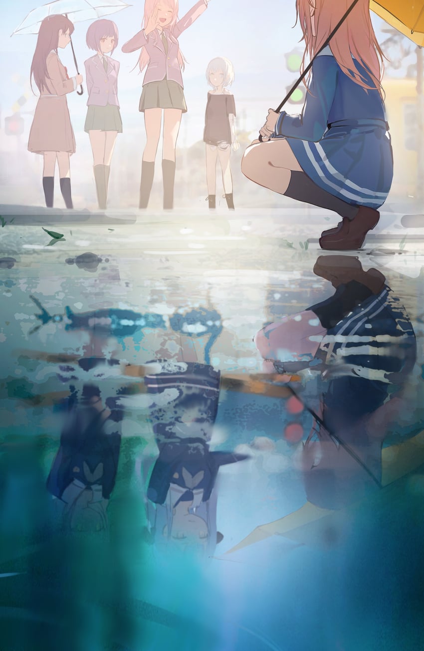 chihaya anon, togawa sakiko, nagasaki soyo, shiina taki, wakaba mutsumi, and 2 more (bang dream! and 1 more) drawn by shenqi_de_(9)