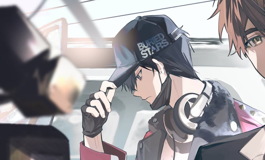 han do-yoon and lee gyu-hyuk (buried stars) drawn by ameinu