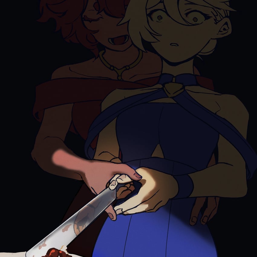 suletta mercury and miorine rembran (gundam and 1 more) drawn by lelioz