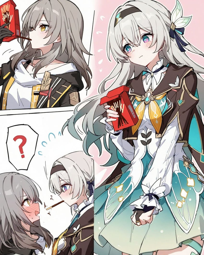 trailblazer, firefly, and stelle (honkai and 1 more) drawn by kitokito3930