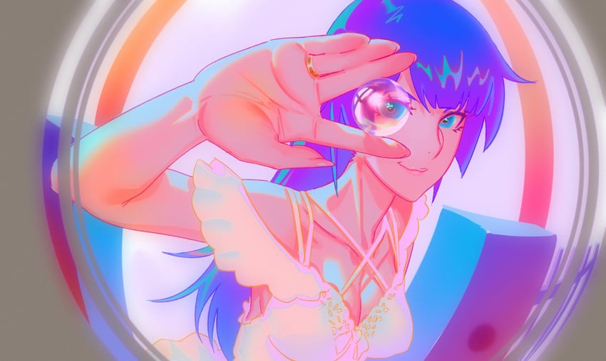 senjougahara hitagi (monogatari) drawn by rapa_rachi
