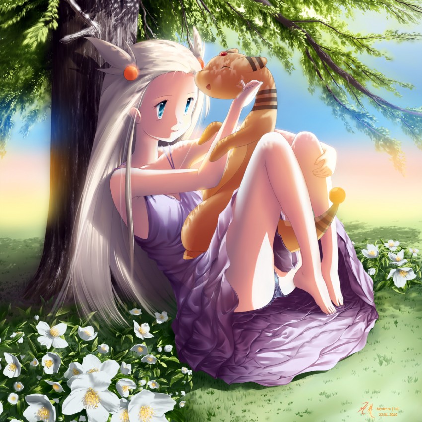 jasmine and ampharos (pokemon and 1 more) drawn by hayden_mackenzie