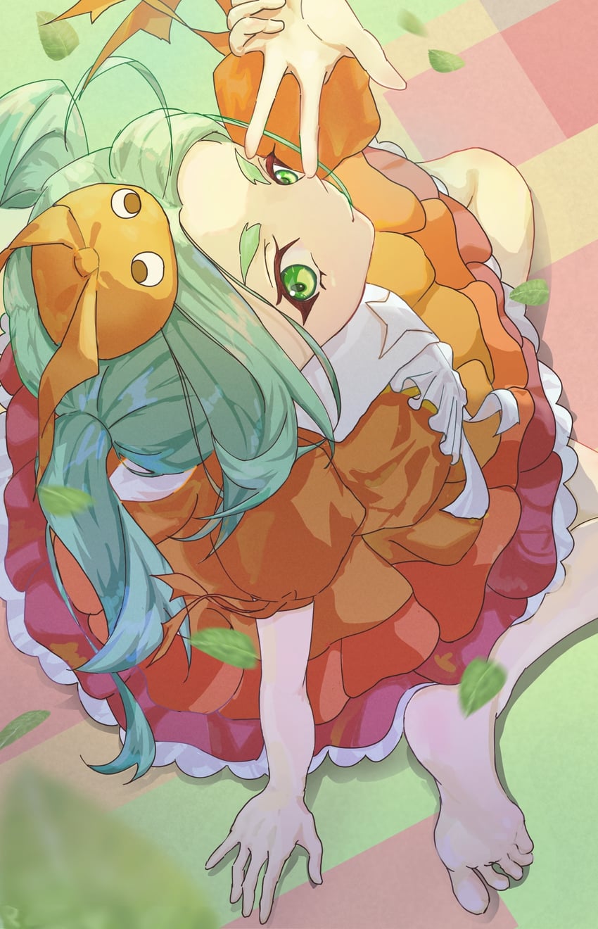 ononoki yotsugi (monogatari and 1 more) drawn by anninso