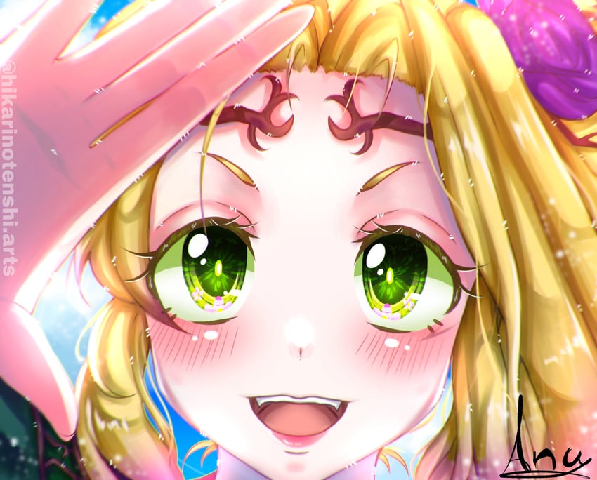 viridi (kid icarus and 1 more) drawn by hikarinotenshi.arts