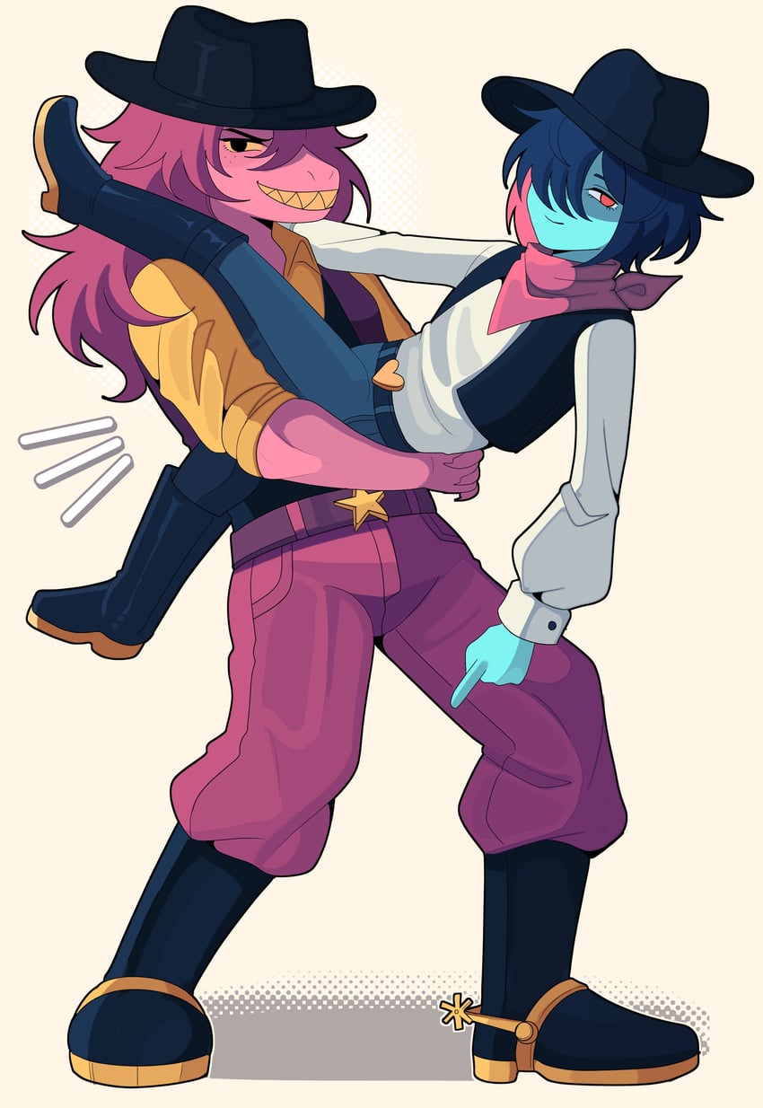 kris and susie (jojo no kimyou na bouken and 2 more) drawn by bobamiruku