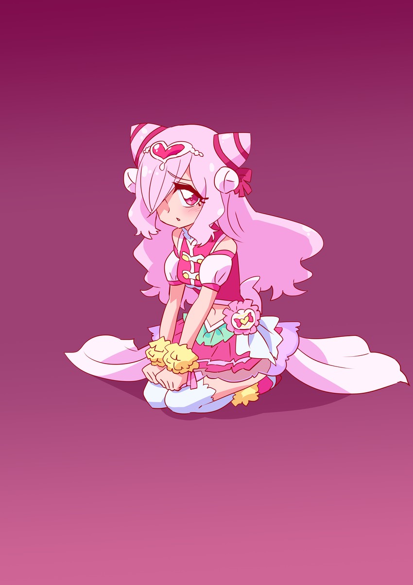 nono hana and cure yell (precure and 1 more) drawn by otokamu