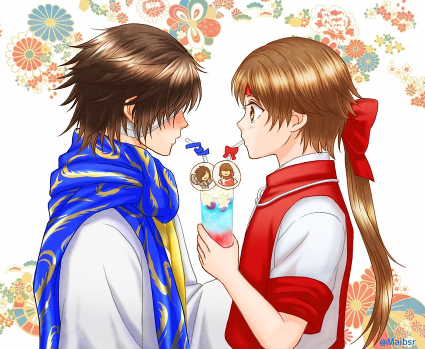 date masamune and sanada yukimura (sengoku basara) drawn by mairu0358